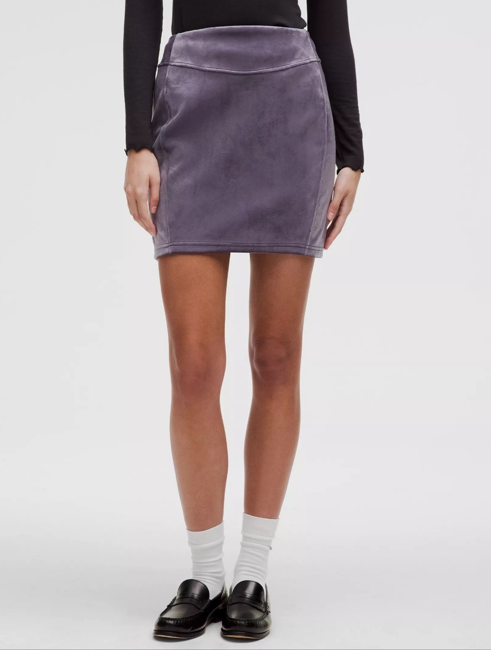 Lululemon Scuba High-Rise Mini Skirt Velvet Nightfall Size Small NWT